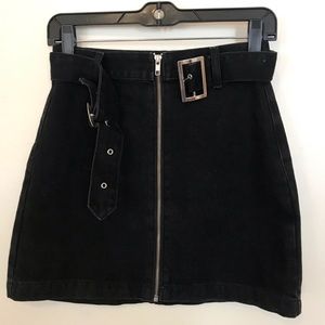 Topshop Black Mini Skirt